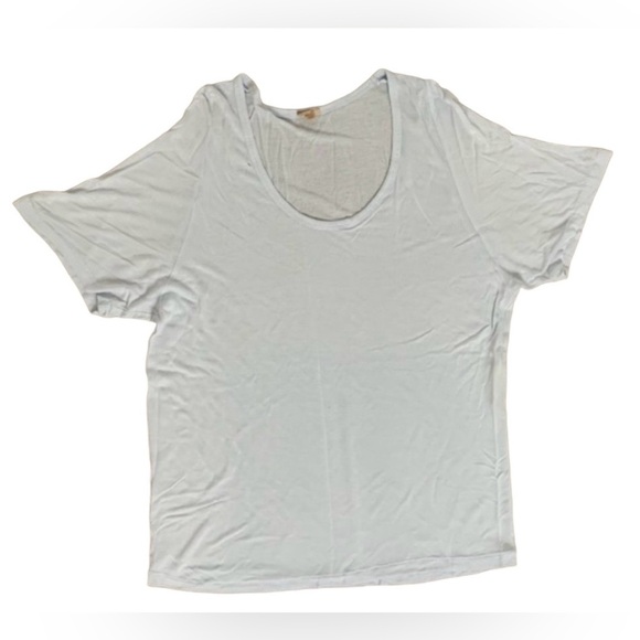 Aritzia Wilfred Free Tee T-Shirt Short Sleeve Relaxed fit Pale Blue Size XXS - Picture 2 of 15